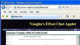 Vaughn's EFnet Java based Chat
